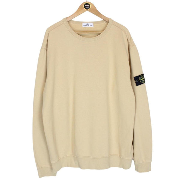 Stone Island AW 2019 Beige Cotton Sweatshirt Jumper