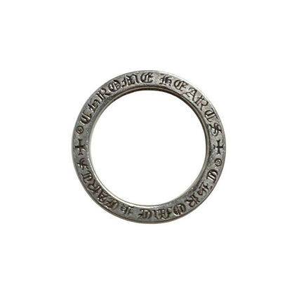 Chrome Hearts silver 3mm Forever Spacer Ring with vintage design and minor scratches.