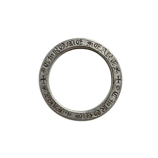 Chrome Hearts silver 3mm Forever Spacer Ring with vintage design and minor scratches.