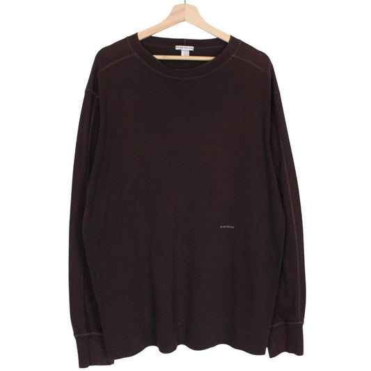 Vintage Stone Island AW 2002 Brown Lightweight Cotton Sweatshirt