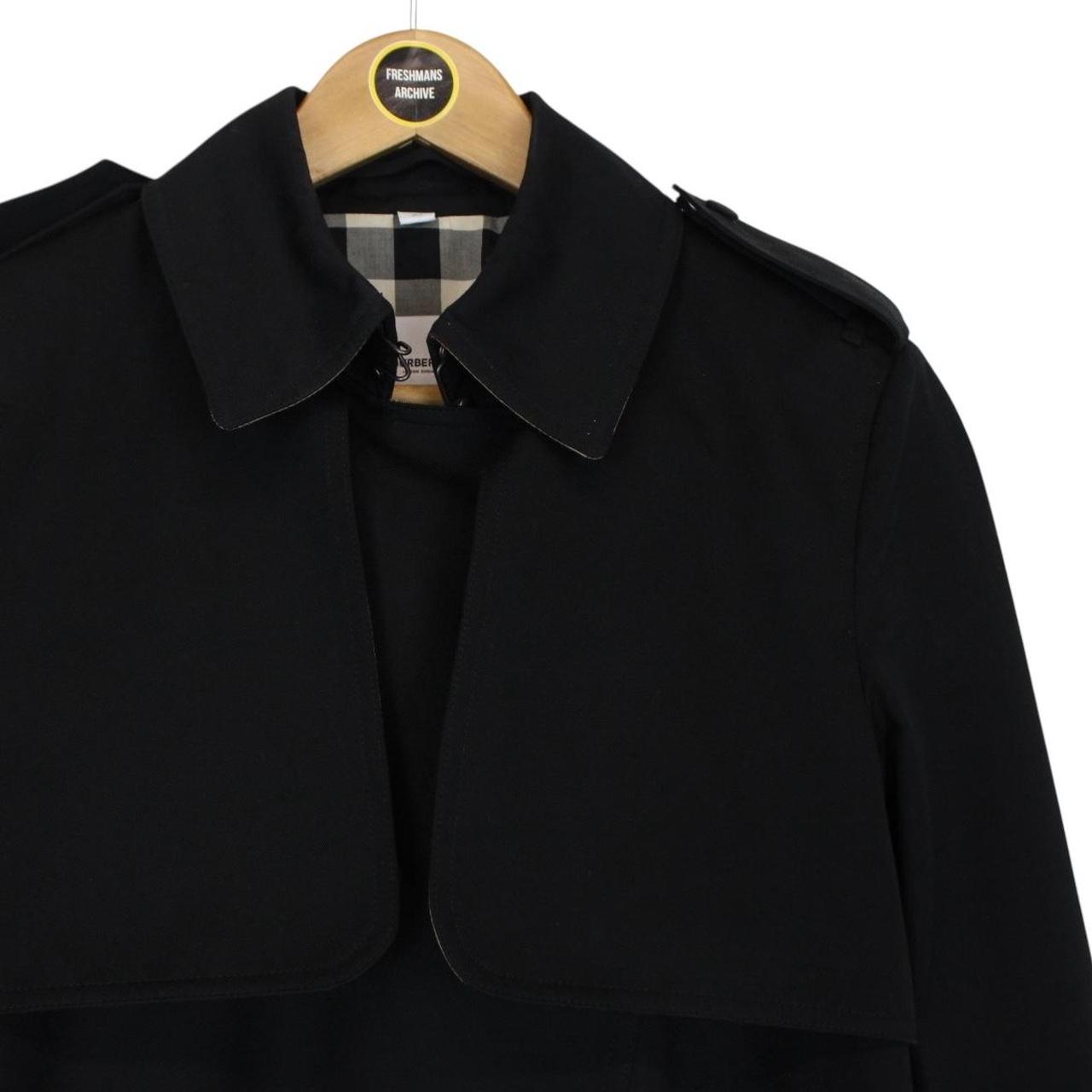 Burberry Sandridge Black Nova Check Cotton-Gabardine Trench Coat