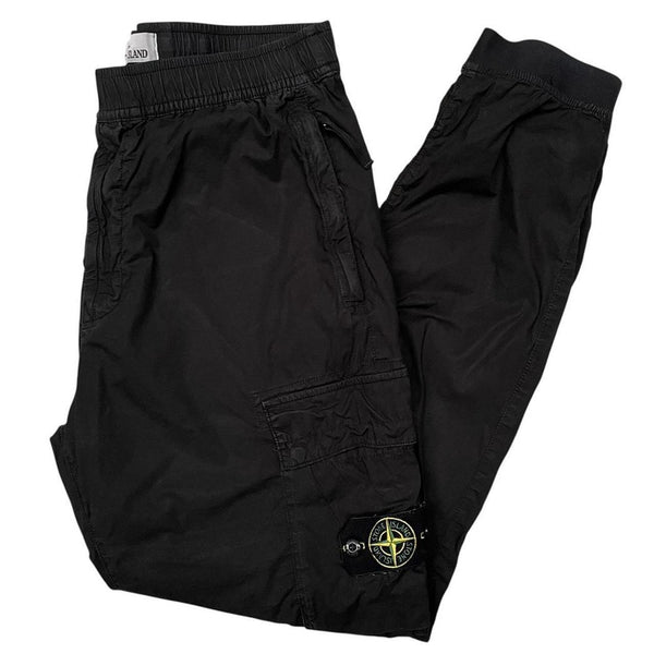 Stone Island AW 2021 Black RE-T Fit Cargo Trousers