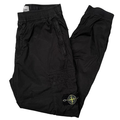 Stone Island AW 2021 Black RE-T Fit Cargo Trousers