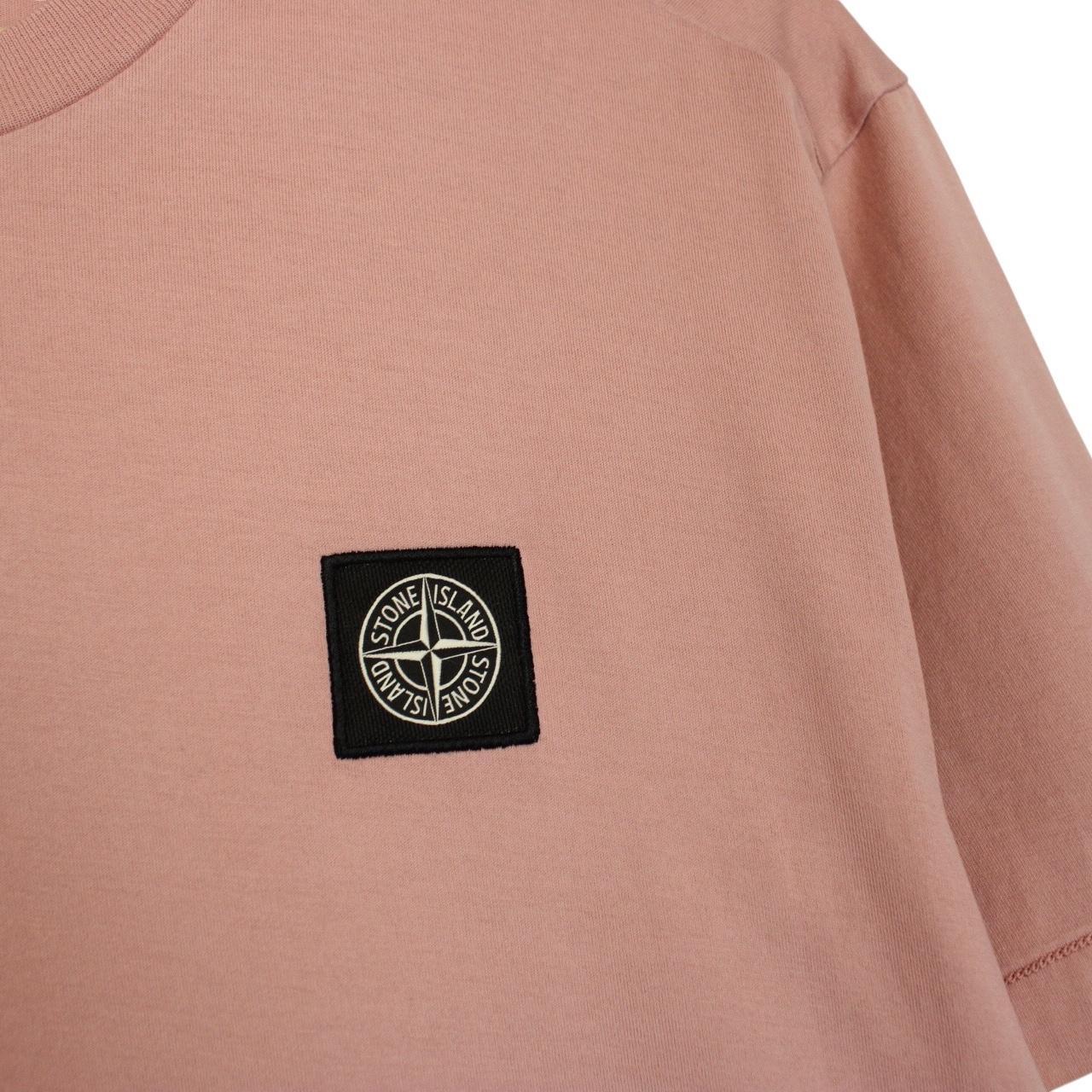 Stone Island Pink Short Sleeve Compass T-Shirt