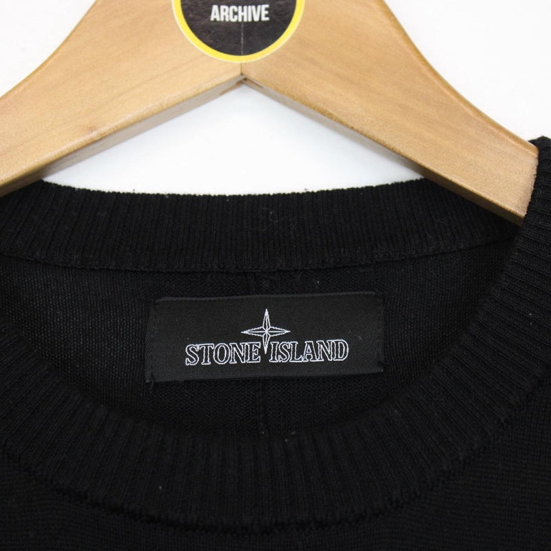 Stone Island Shadow Project SS 2018 Black Cotton Knit Jumper