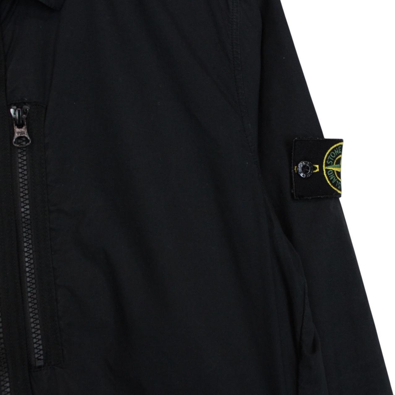 Stone Island SS 2017 Navy Blue Full Zip Cotton Overshirt Jacket