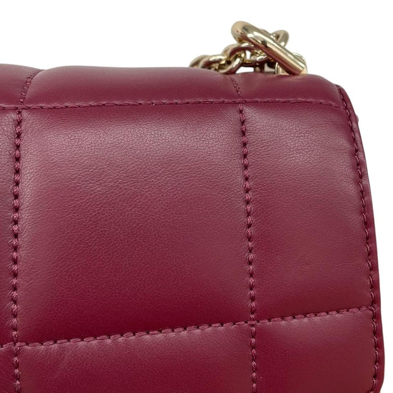 Michael Kors Dark Berry Large SoHo Quilted Shoulder Bag