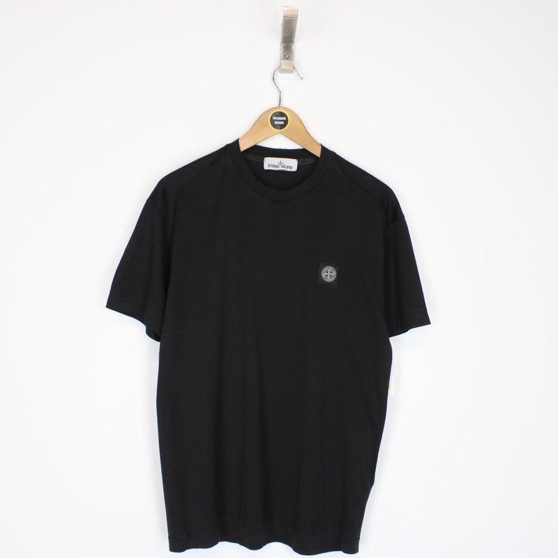 Stone Island SS 2019 Black Short Sleeve Compass T-Shirt