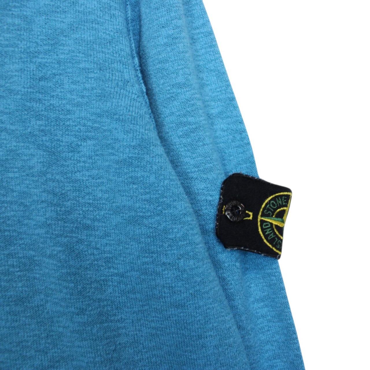Stone Island SS 2018 Blue Cotton Knit Jumper