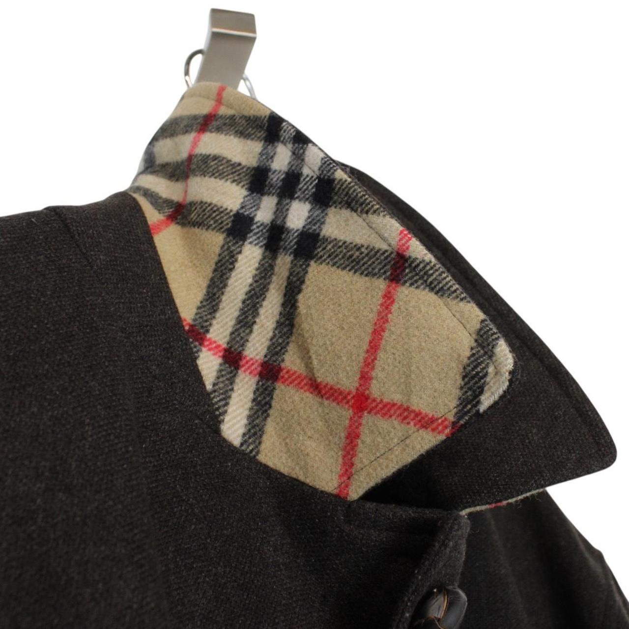 Vintage 90s Burberry Brown Cashmere Wool Blend Coat
