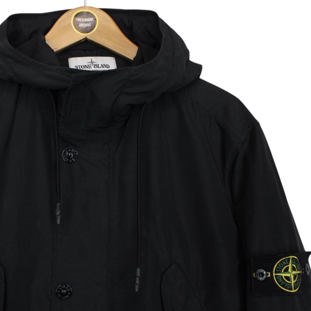Stone Island SS 2018 Navy Blue Micro Reps Nylon Hooded Jacket