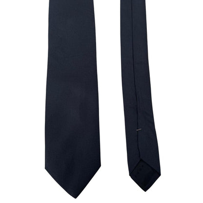 Hugo Boss Navy Blue Silk Silk Tie