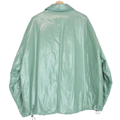 Dries Van Noten Green Nylon Crinkle Full Zip Jacket