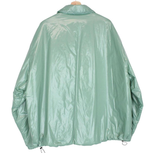 Dries Van Noten Green Nylon Crinkle Full Zip Jacket