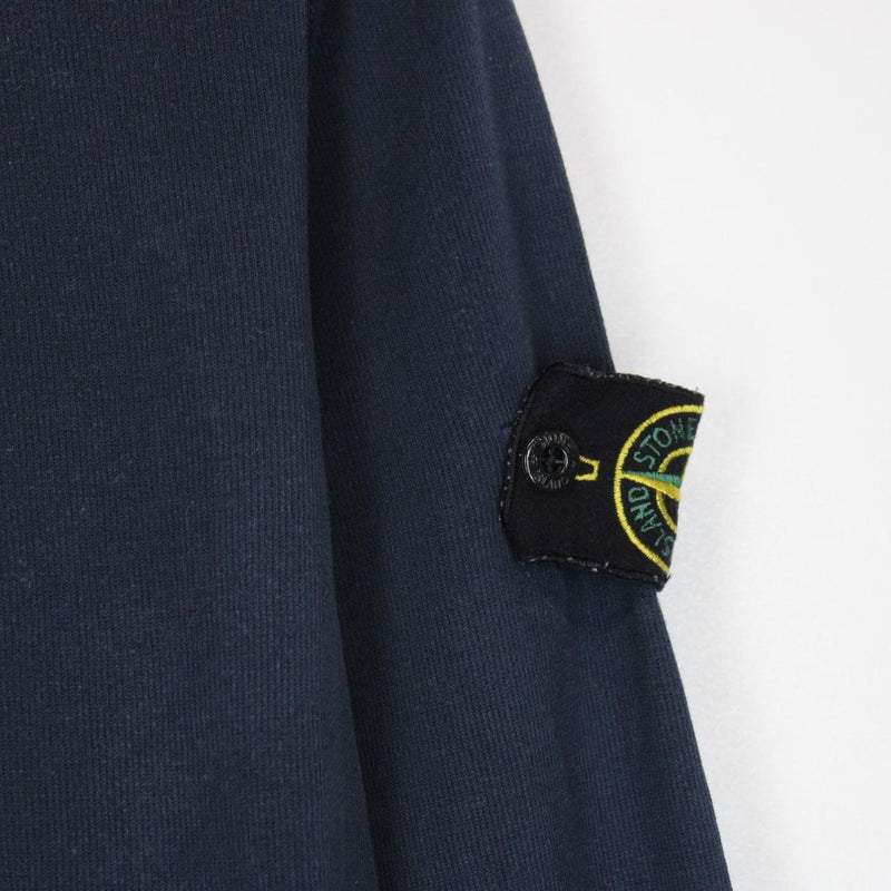 Stone Island SS 2015 Navy Blue 1/4 Zip Cotton Sweatshirt Jumper