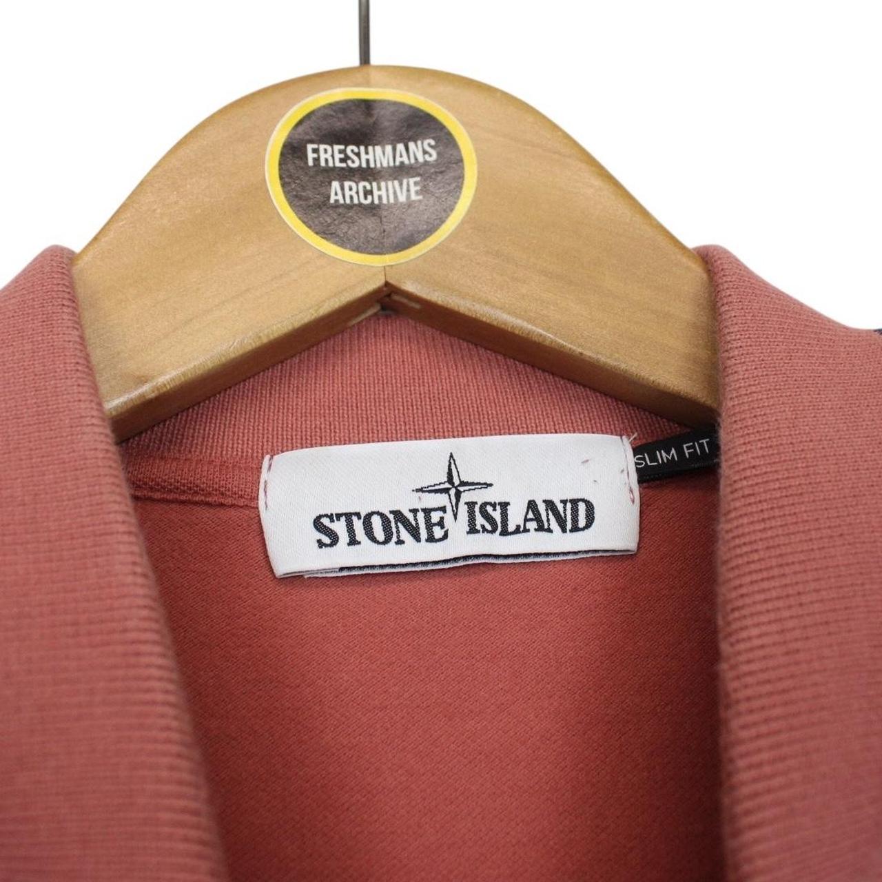 Stone Island AW 2019 Orange Long Sleeve Compass Polo Shirt