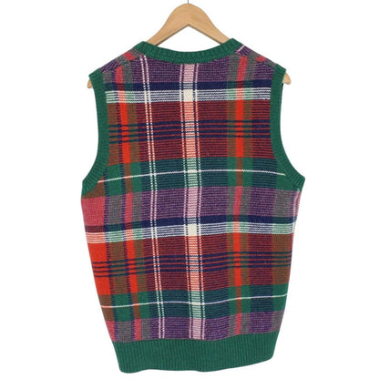 Polo Sport Ralph Lauren Multicoloured Plaid Wool Knit Sweater Vest