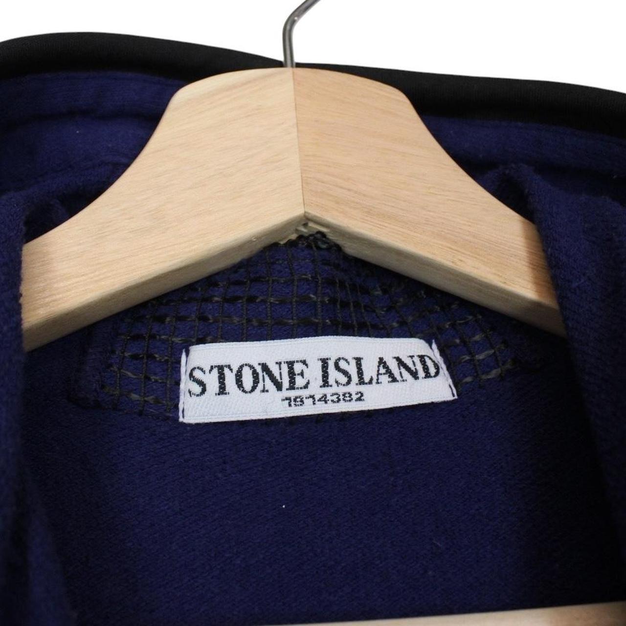 Stone Island SS 2010 Blue Cotton Full Zip Hoodie Jumper