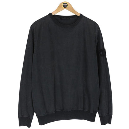 Stone Island SS 2019 Navy Blue Resin Cotton Sweatshirt Jumper