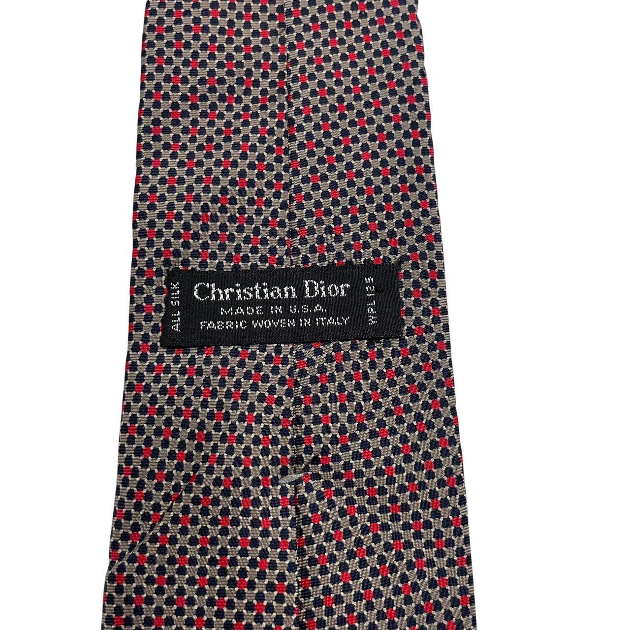 Vintage Christian Dior Multicoloured Silk Tie