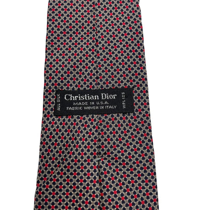 Vintage Christian Dior Multicoloured Silk Tie