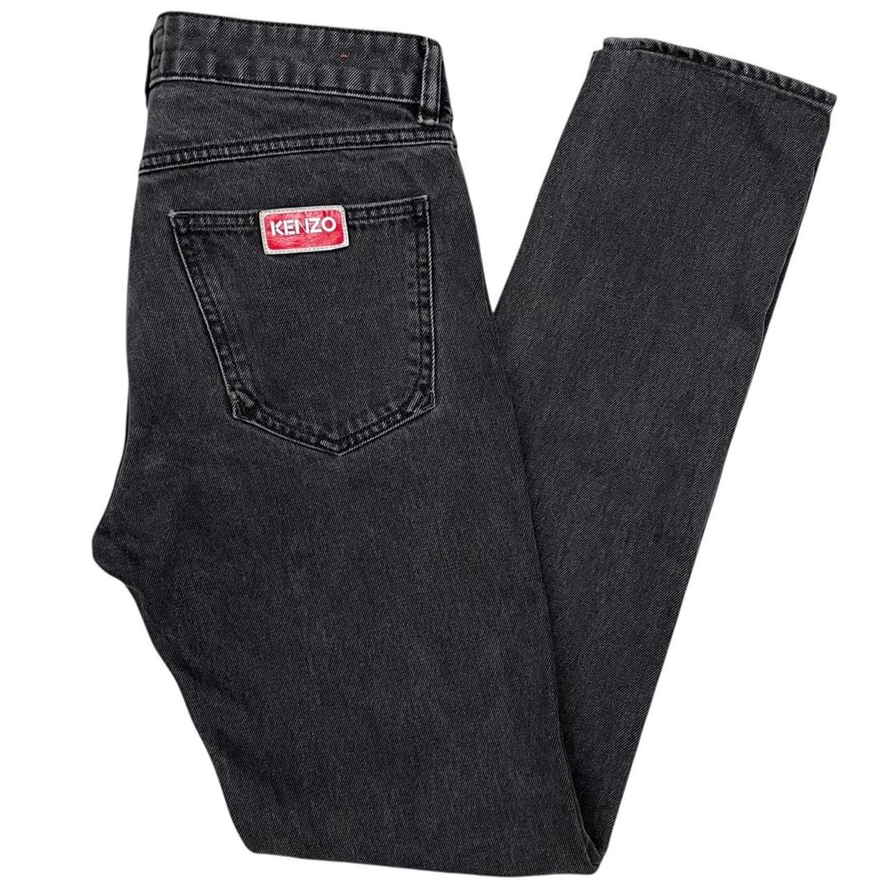 Kenzo Bara Dark Grey Slim Fit Denim Jeans