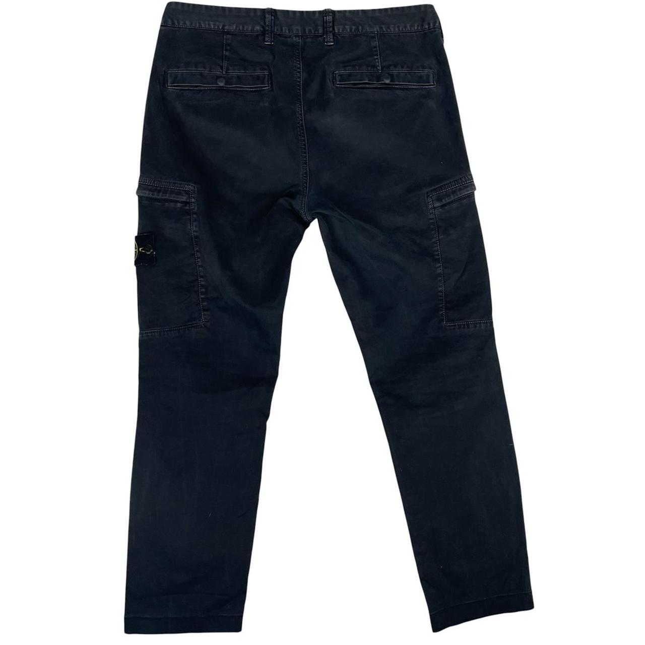 Stone Island AW 2019 Black Skinny Fit Cargo Trousers