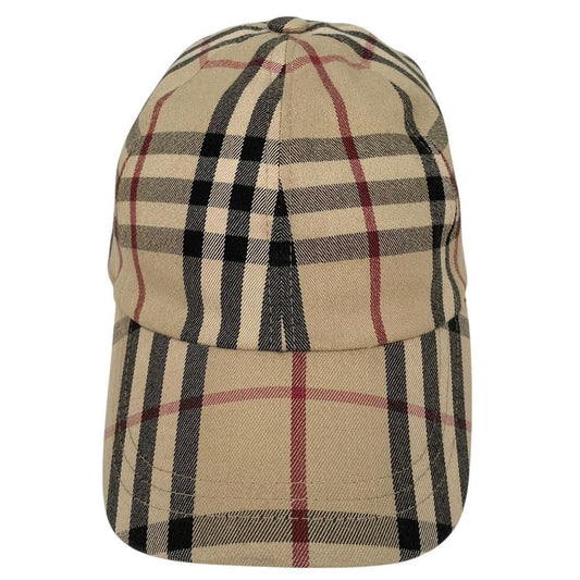 Vintage Burberry London Beige Nova Check Baseball Cap