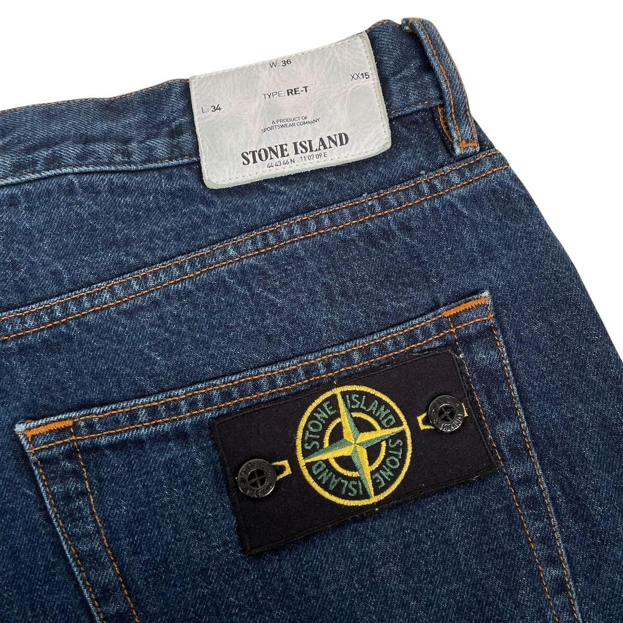 Stone Island SS 2017 Navy Blue RE-T Fit Denim Jeans