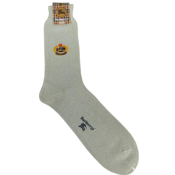 Vintage 90s Burberry Prorsum Deadstock Green Cotton Socks