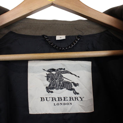 Burberry London Green Cashmere Virgin Wool Double Breasted Coat