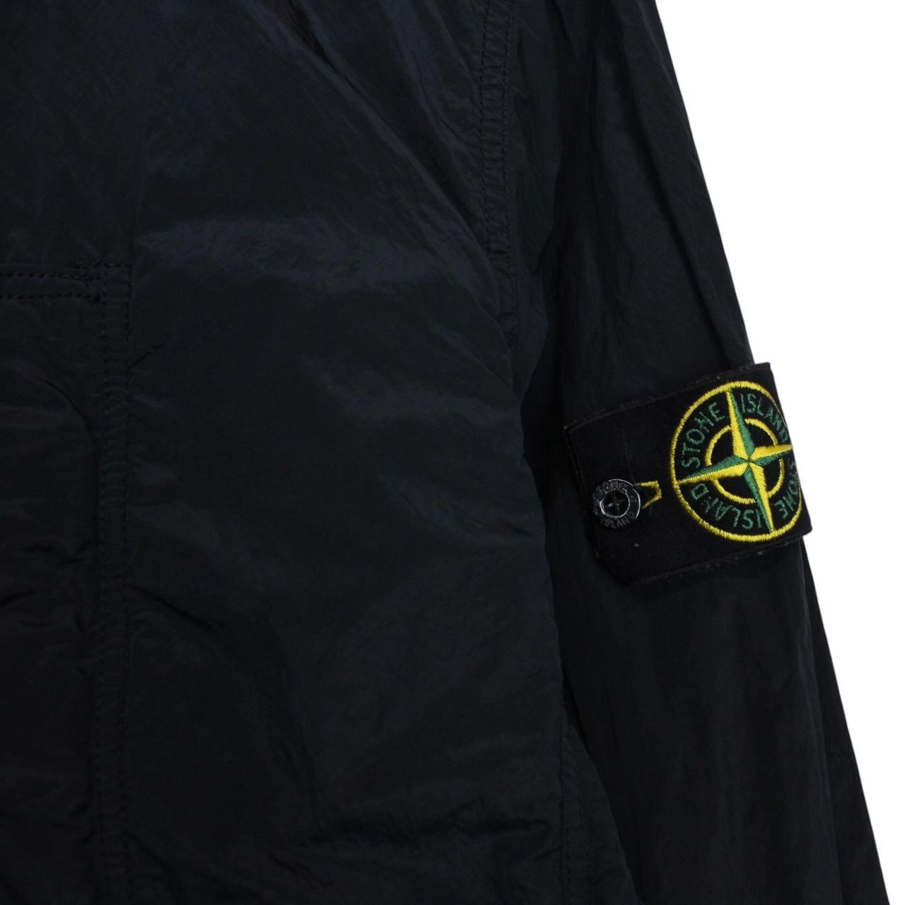 Stone Island SS 2018 Navy Blue Full Zip Nylon Metal Overshirt Jacket