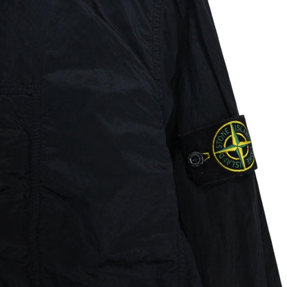 Stone Island SS 2018 Navy Blue Full Zip Nylon Metal Overshirt Jacket