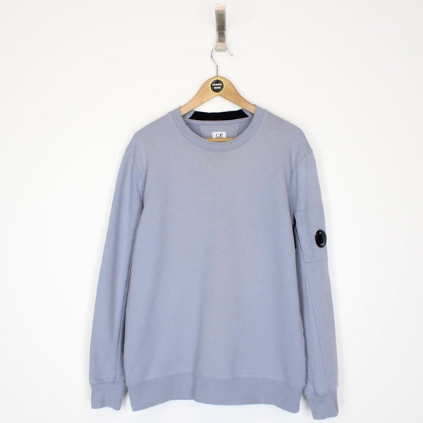 CP Company Lilac Purple Goggle Lens Cotton Sweatshirt Jumper