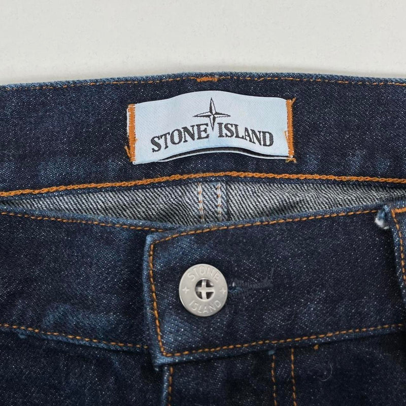 Stone Island AW 2018 Navy Blue Skinny Fit Denim Jeans
