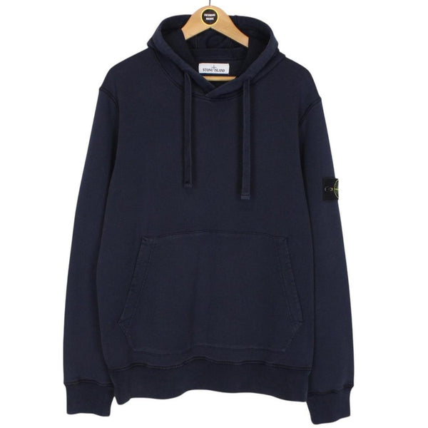 Stone Island AW 2020 Navy Blue Cotton Hoodie Jumper