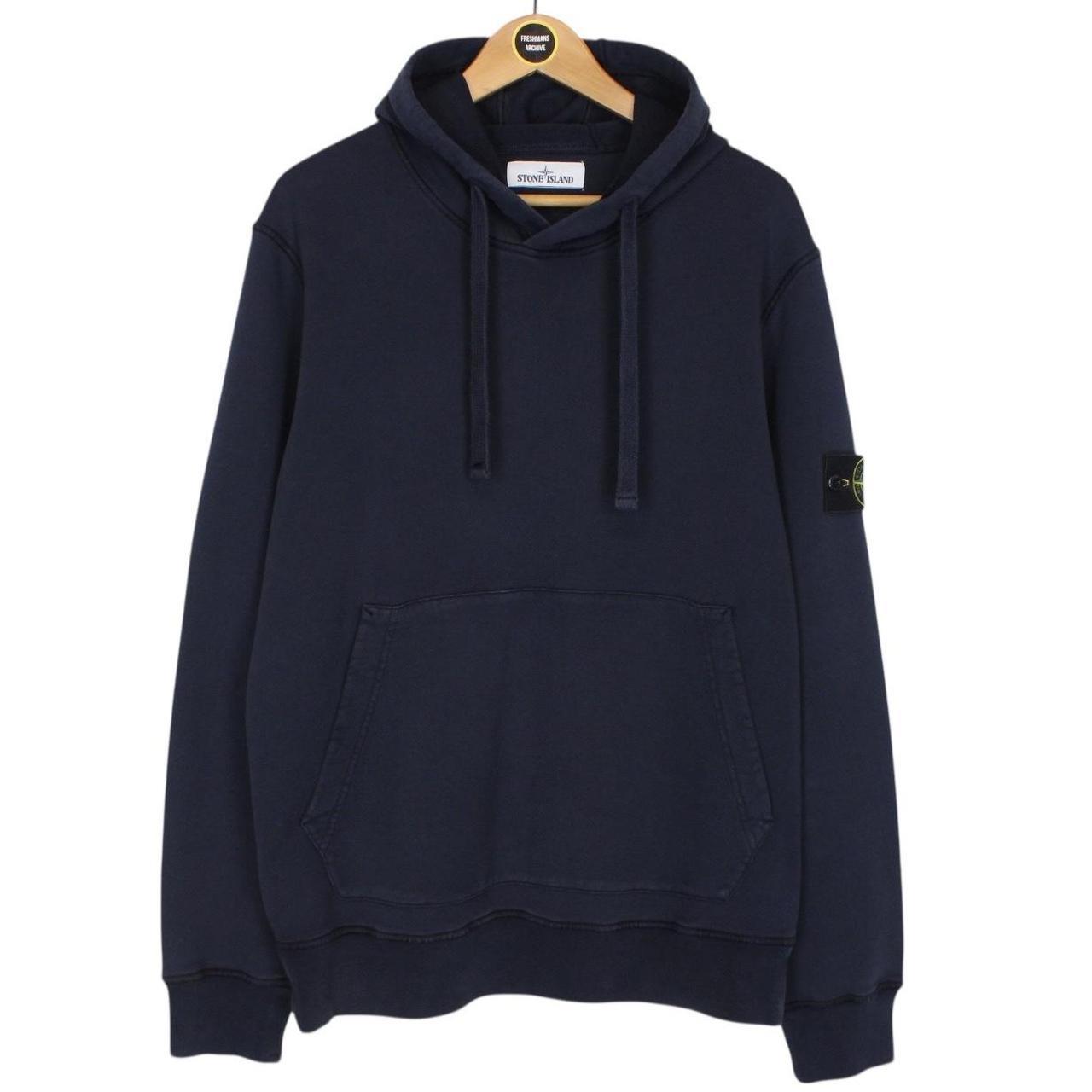 Stone Island AW 2020 Navy Blue Cotton Hoodie Jumper