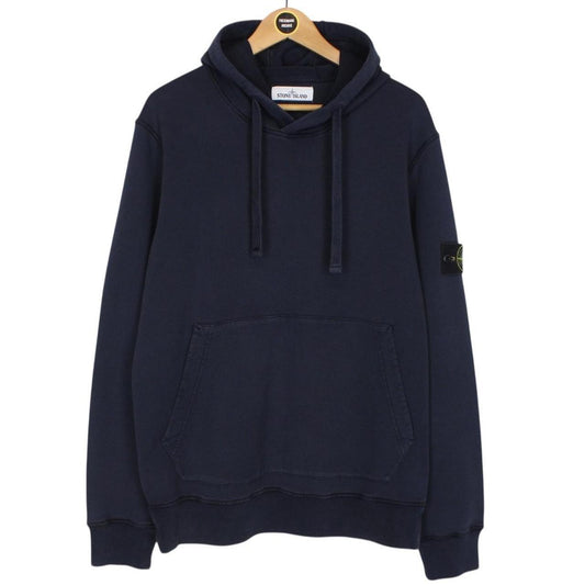 Stone Island AW 2020 Navy Blue Cotton Hoodie Jumper