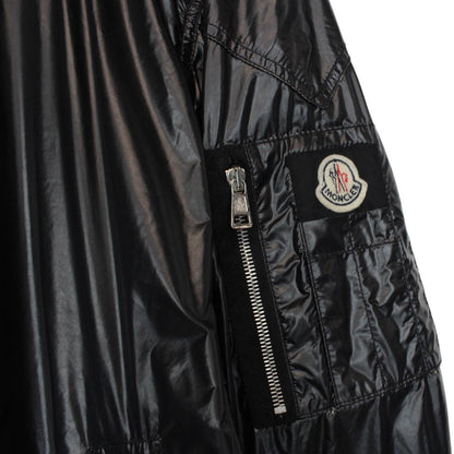 Vintage Moncler Black Full Zip Nylon Jacket