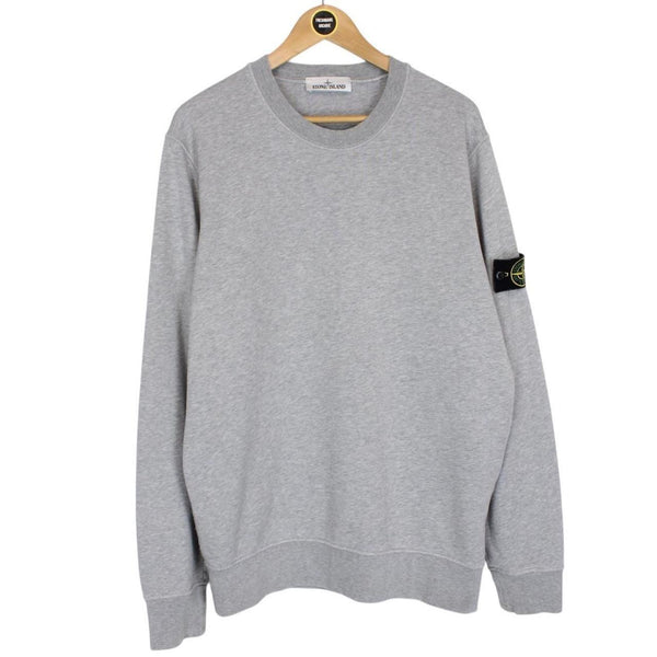 Stone Island AW 2021 Grey Cotton Sweatshirt Jumper