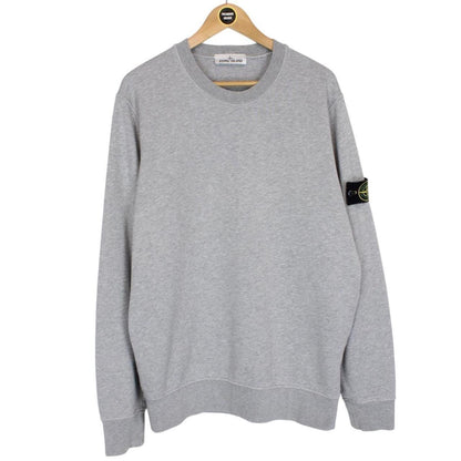 Stone Island AW 2021 Grey Cotton Sweatshirt Jumper