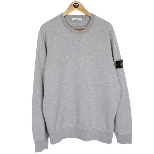 Stone Island AW 2021 Grey Cotton Sweatshirt Jumper