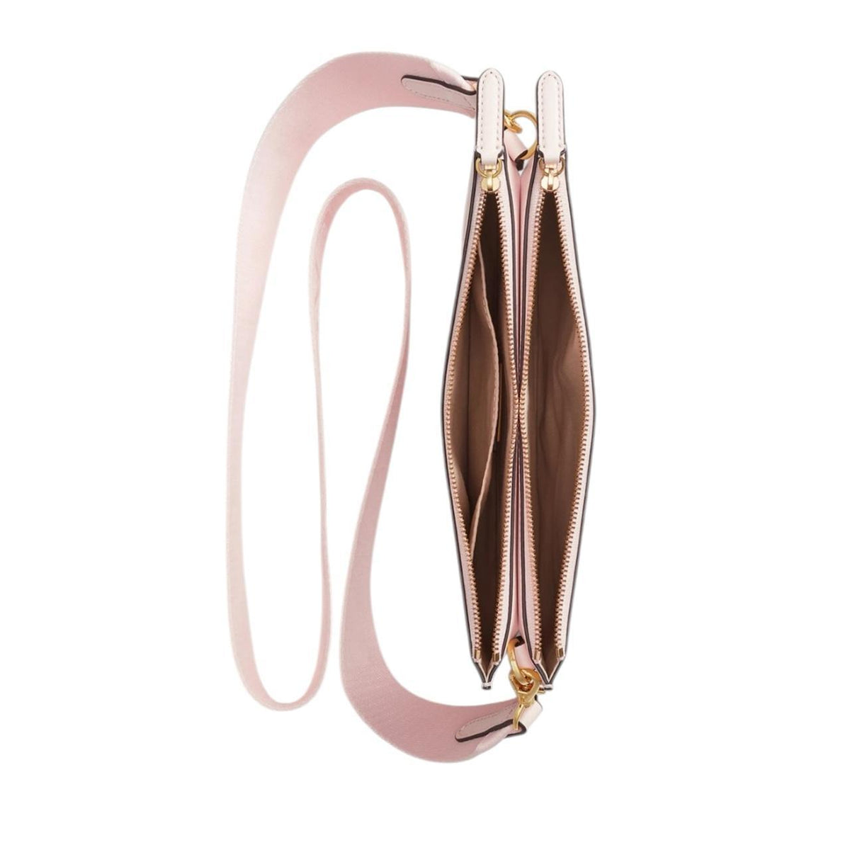 Ralph Lauren pink leather crossbody bag with logo detail and dust bag included.