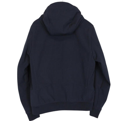 CP Company Navy Blue Soft Shell R Full Zip Goggle Hooded Jacket