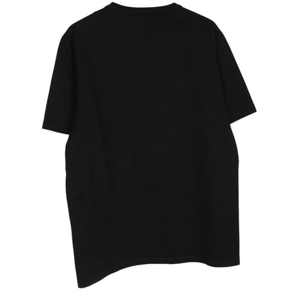 CP Company black pocket t-shirt with embroidered logo and mercerized cotton material.