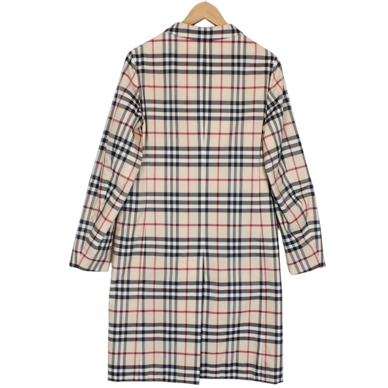 Burberry London Beige Nova Check Quilted Trench Coat
