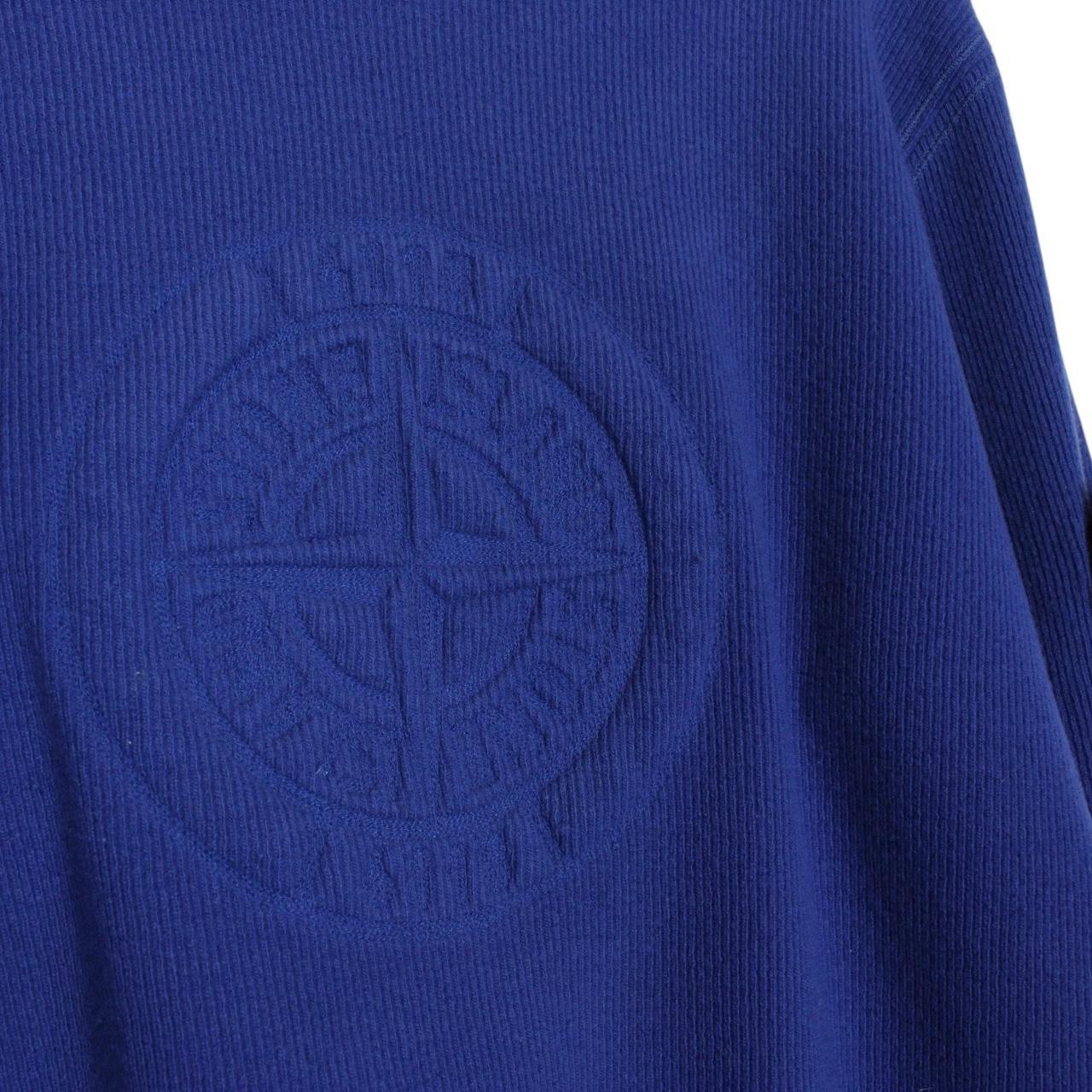 Stone Island AW 2014 Blue Wool Blend Knit Jumper