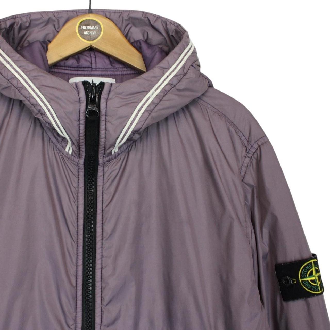 Stone Island AW 2020 Purple Garment Dyed Crinkle Reps NY Primaloft Jacket