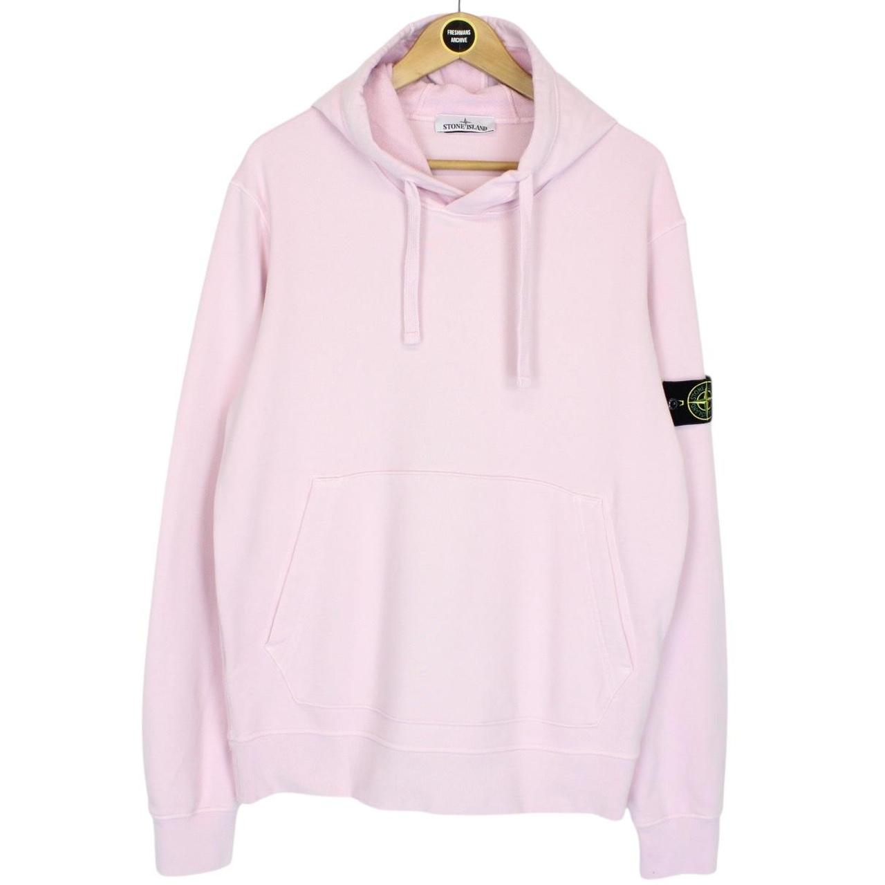 Stone Island SS 2024 Pink Cotton Hoodie Jumper