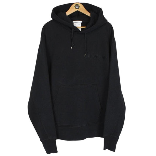 Helmut Lang Black Bird Print Cotton Hoodie Jumper